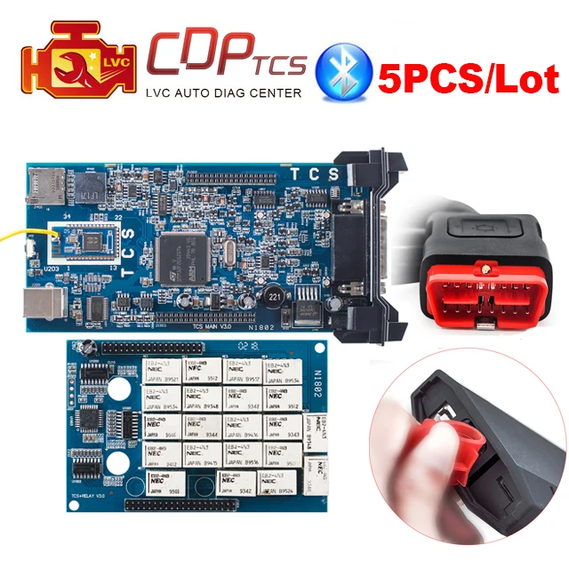 

5pcs/Lot CDP TCS cdp pro Bluetooth 2015.R3 keygen / 2016.R1 OBD2 code reader scanner cars trucks OBDII diagnostic tool DHL free