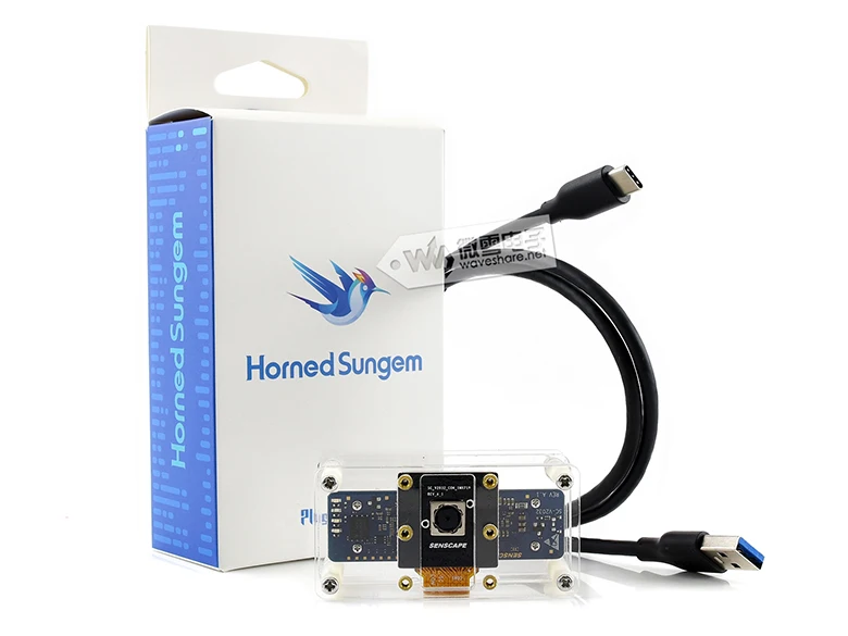 Набор для ai зрения Horned Sungem подключение USB Plug and AI устройств таких как Raspberry Pi или PC