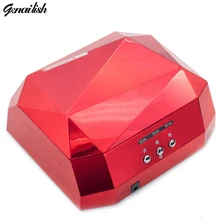 48W LED UV Lamp Nail Lamp Dryer Big Diamond Shaped Long Life LED CCFL Curing for UV Nail Gel Polish Nail Art Tools-1008
