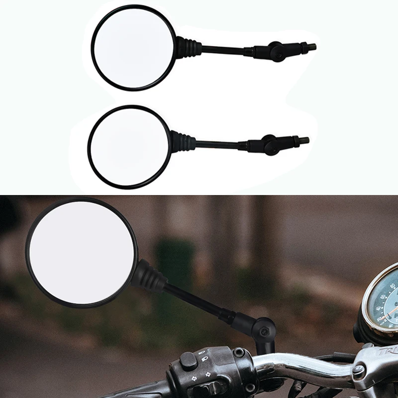 

8mm 10mm Universal Motorcycle Mirror Folding Side Mirrors Motorbike Rearview Mirror Motor For Yamaha for Honda for Suzuki