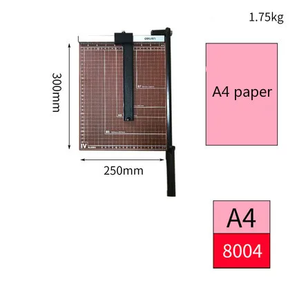 Для кулинарно-деликатесной продукции Бумага ручной резак триммер A4 B5 гильотина офисный документ Фотобумага SIM карты резак Ножи с аппарата для снятия зубного камня Сталь Бумага резак - Цвет: 8004