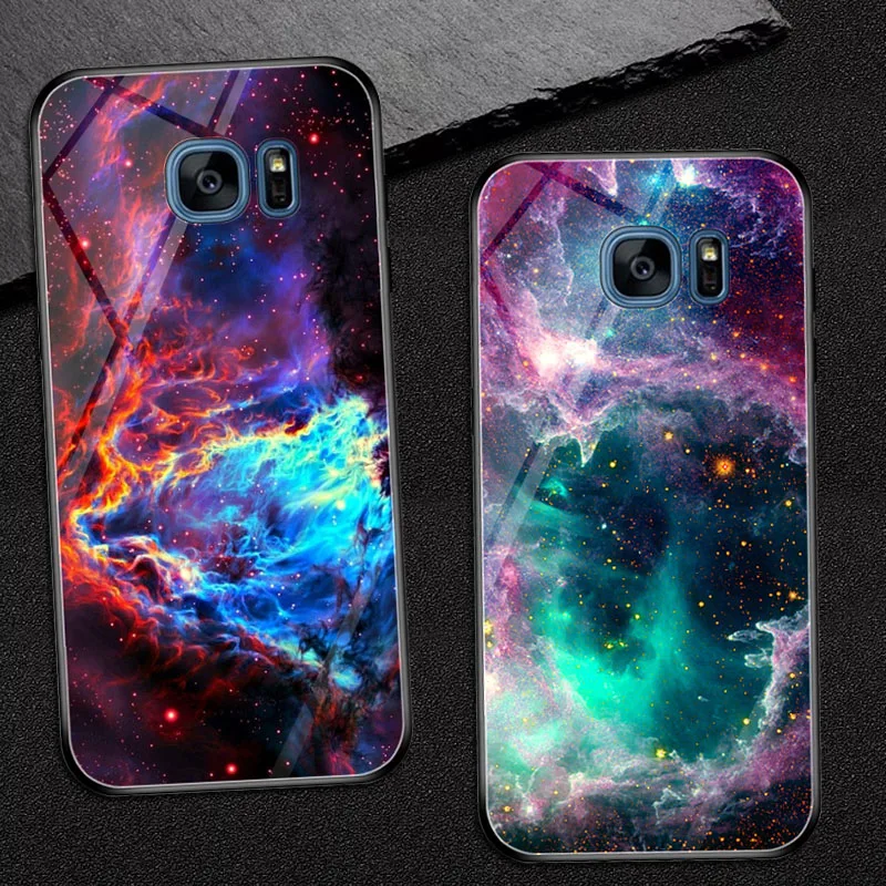 Goterfly стеклянный чехол для телефона 5," для samsung galaxy S7 Edge окрашенный защитный чехол на заднюю панель чехол s samsung galaxy s7edge SM-G935F