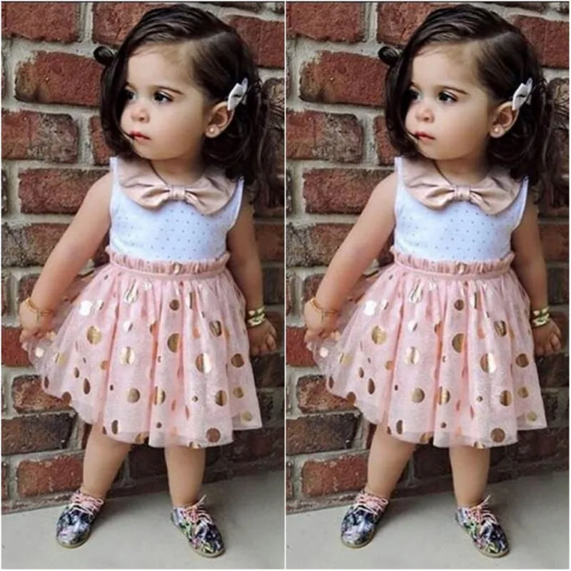 

Children Dress Fashion Elegant Pink Girl Dress Summer Baby Girls Sleeveless Tulle Tutu Girl's Sequin Party Dresses 2 3 4 5 6Y