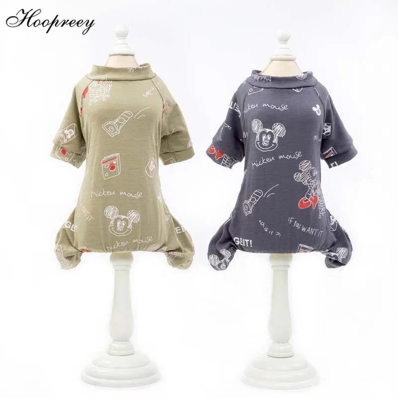 

Spring Leisure Dog Clothes for Small Puppy Dogs Soft Cotton Dog Jumpsuit Chihuahua Teddy Pet Pajama Four Legs Pet Clothes 10A