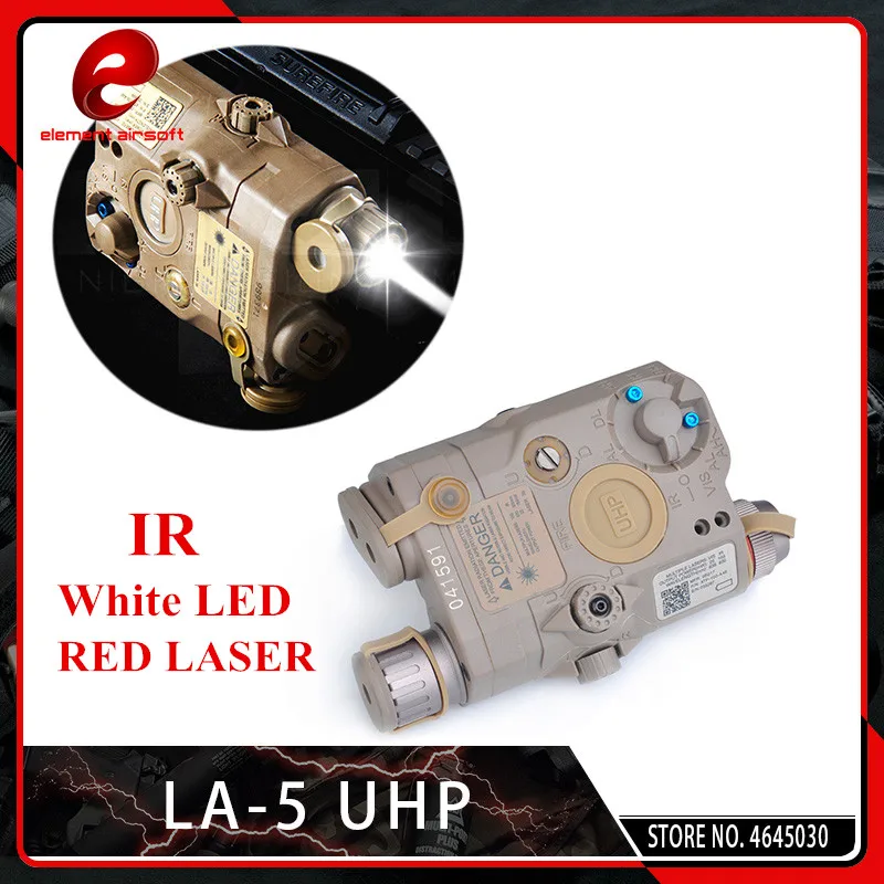 Element Airsoft тактический LA 5C PEQ 15 красный лазерный ИК светодиодный фонарик UHP внешний
