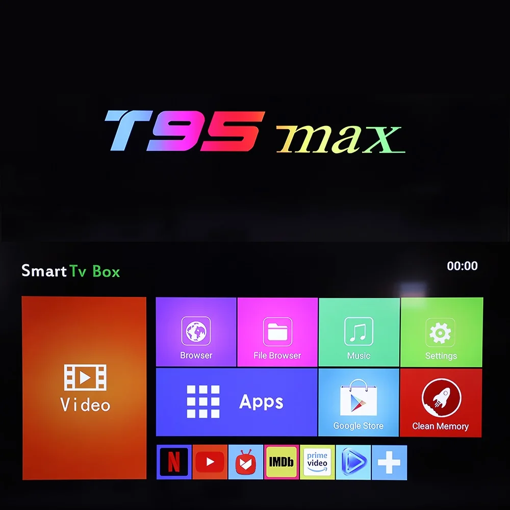 T95 MAX Smart tv BOX Android 9,0 4GB ram 32G/64GB Android tv Box 9,0 Allwinner H6 2,4G Wifi Youtube 4K tv box медиаплеер T95max