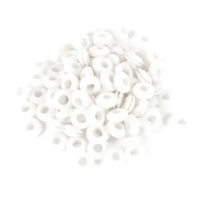 

100 шт. 6 мм x 13 мм белый резиновый кабель стандартное кольцо прокладки