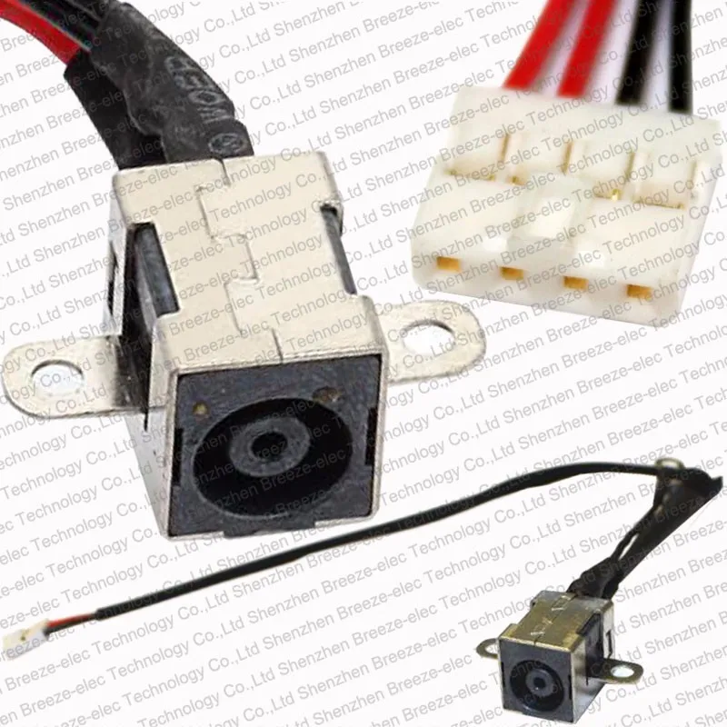 5pcs/lot Tested new Laptop DC Power Jack charging port plug Cable socket Wire Harness connector for LG R510 series free shipping |