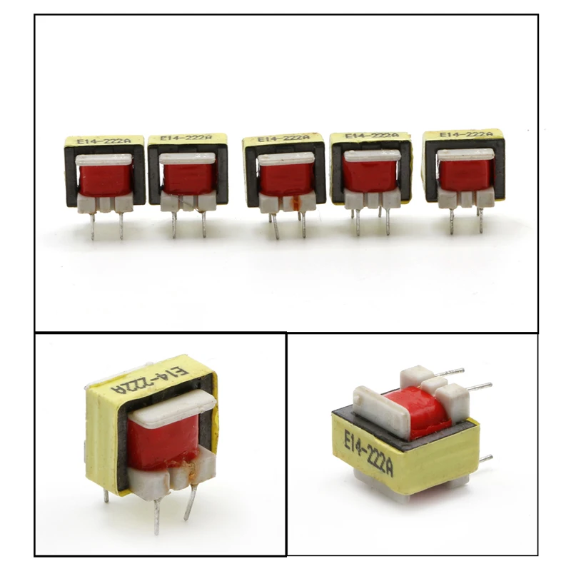 5Pcs 1300: 8 Ohm Audio Transformer EE14 Transformateur POS Transformador Drop Ship Support