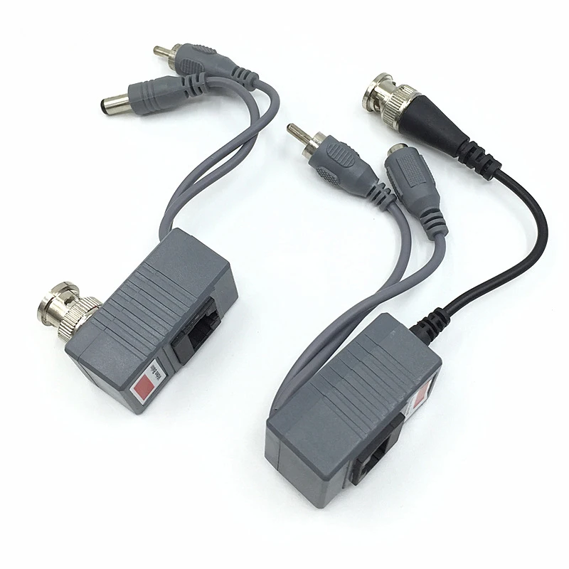 SSICON 5 пар CCTV CAT5/5E/6 кабель балун CCTV BNC Видео балун Мощность Пассивный балун Rj45 POE мощность видео аудио