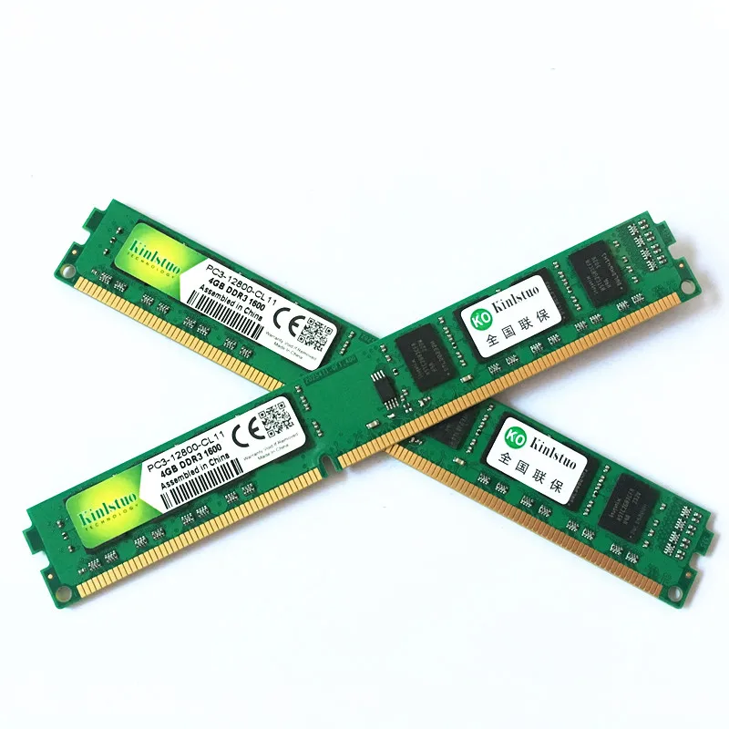 Цена Kinlstuo новая ram ddr3 4gb 1600MHz PC3-12800 240PIN настольная память