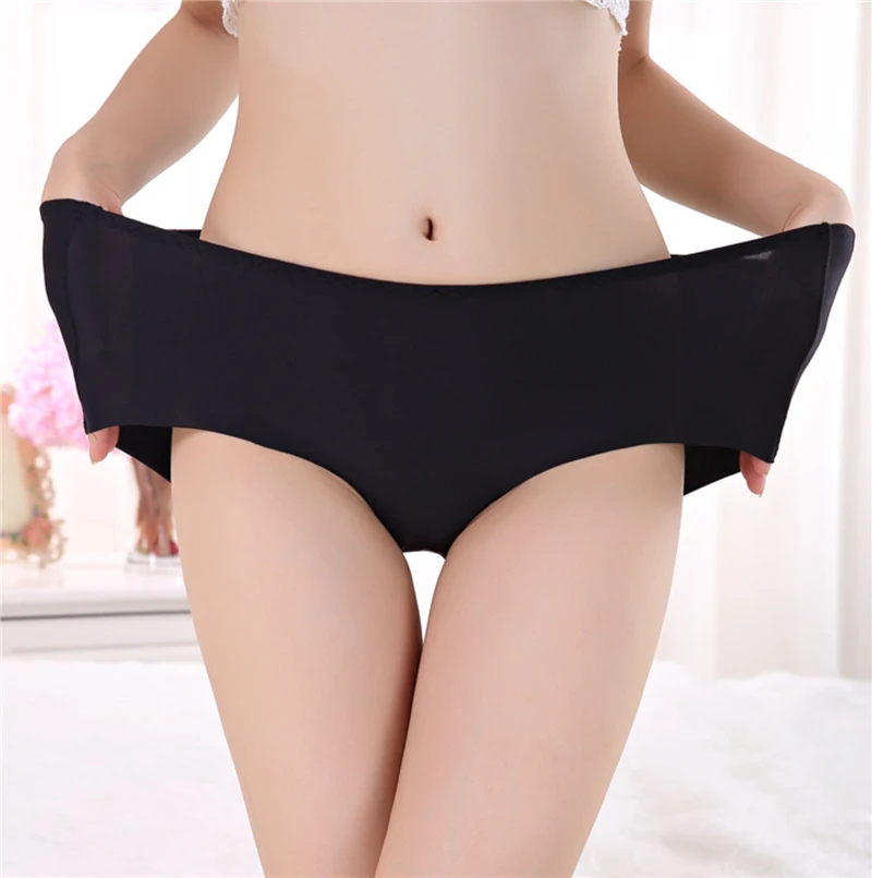 PLUS SIZE sexy seamless panties underwear women sik silk string sexy