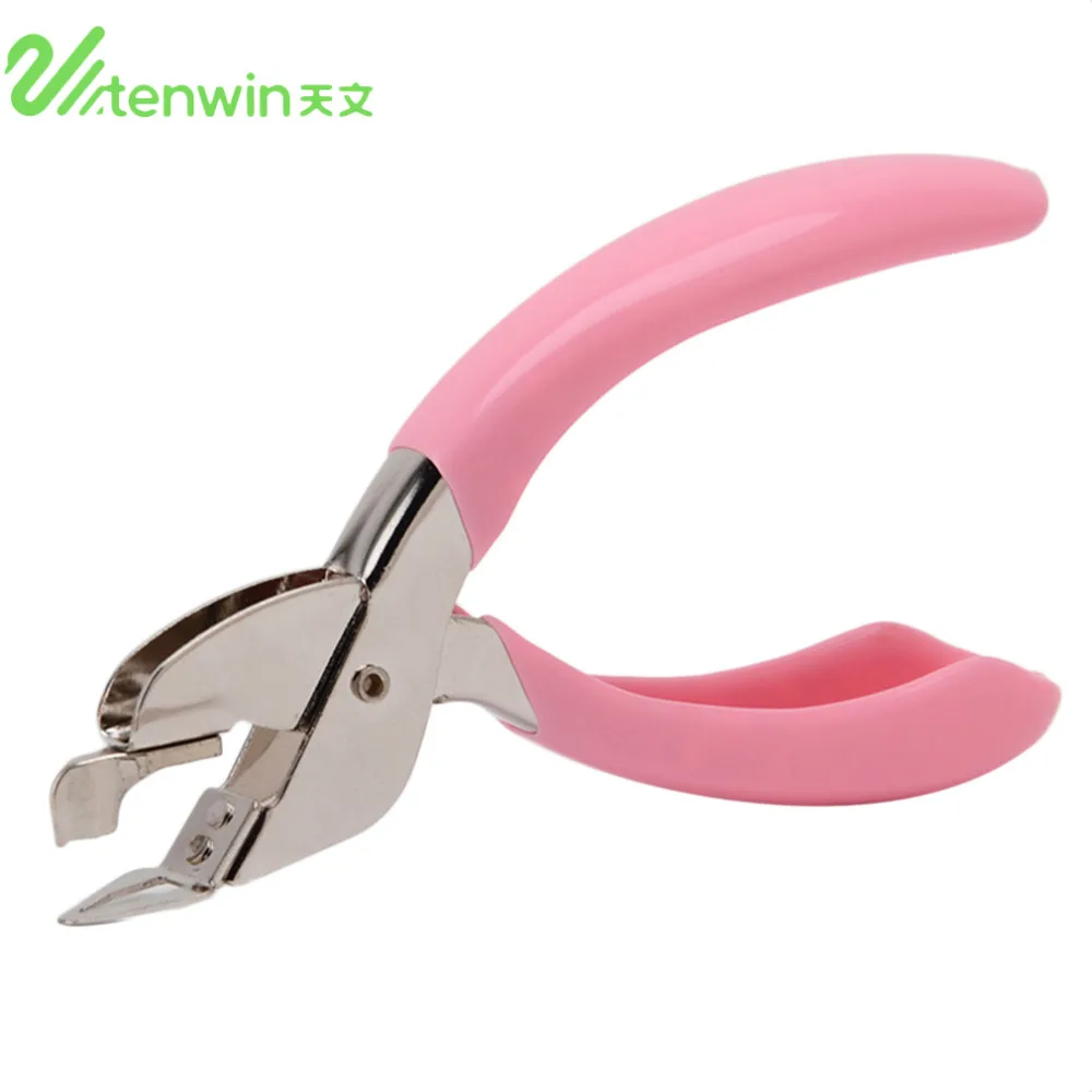 TENWIN 8501 металлический удобный ручной степлер для удаления школьного и офисного степлера инструмент для вытягивания ногтей экстрактор розовый