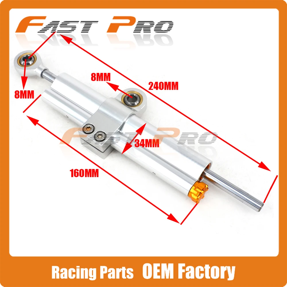 

CNC Steering Damper Motorcycle Stabilizer Linear Reversed Safety Control For CBR600 GSXR YZF R1 R6 Z1000 Z750 CBR1000RR NINJA