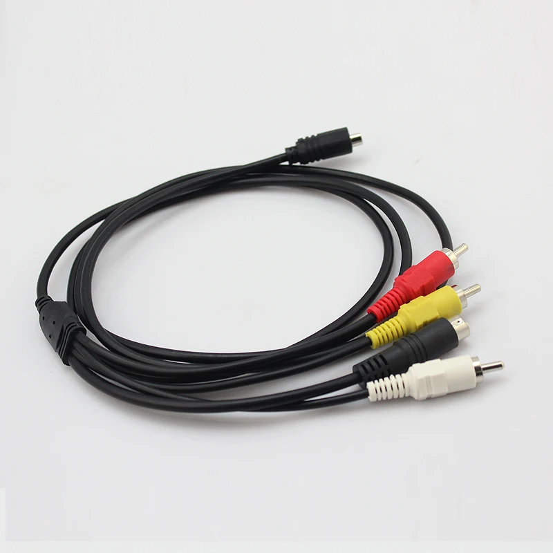 1.5M Lead AV Cable 10 Pin DVI DV Connector to 3 RCA S Video for Sony