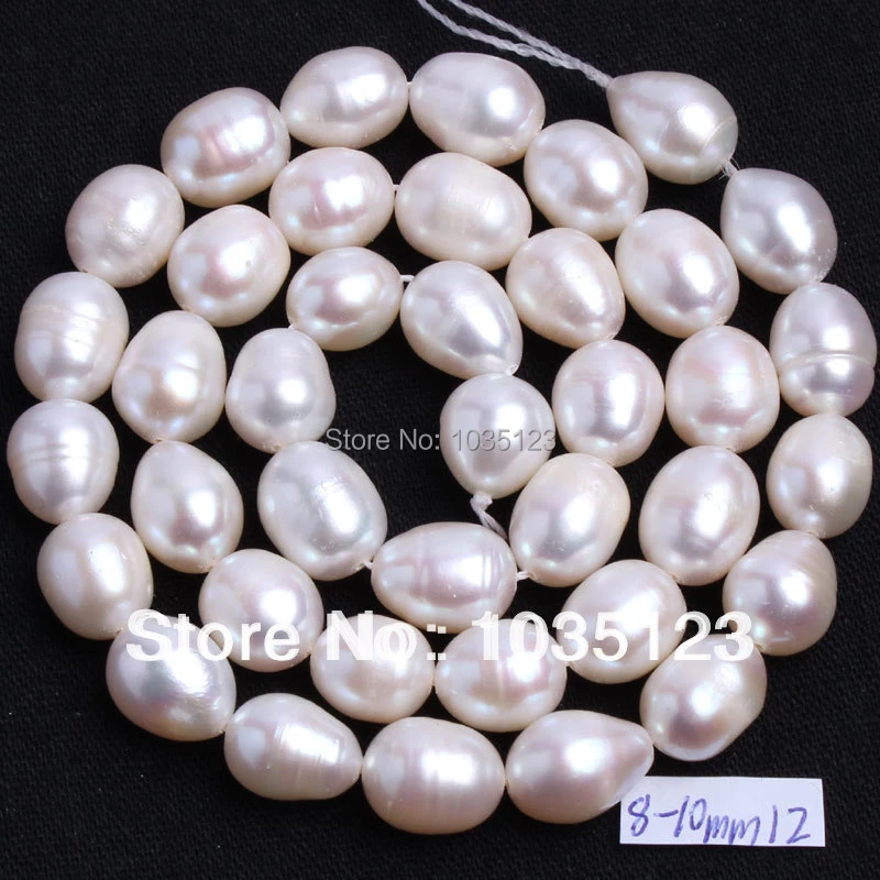 Pearl freshwater freshwater Pearl cultured 10-14mm gemstones Cultured Pearl oval bead Cultured Freshwater Pearl oval cultured