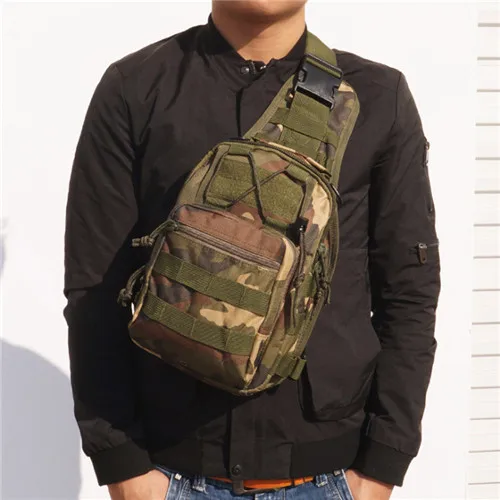 Ainvoev Унисекс Мужская спортивная сумка на плечо Военная походная нагрудная Сумка тактический рюкзак практичная походная поясная сумка - Цвет: cong lin mi cai