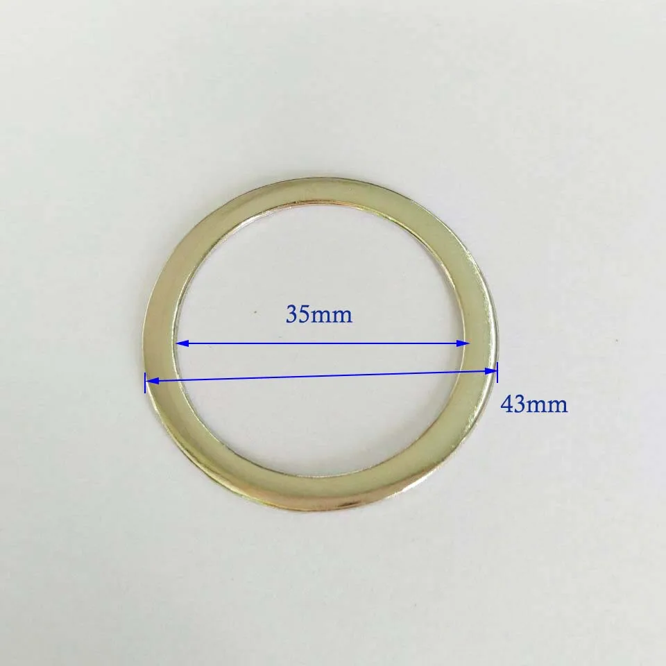 30 шт./лот 35/39 мм/44 мм/47 мм металла плоское железо со сменными круглыми пряжками, аксессуары с металлической пряжкой, черный никель, никель, золото