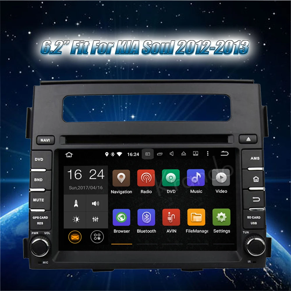 Krando 6," Android 9,0 автомобильный dvd-плеер для Kia Soul 2011-2013 аудио радио gps навигация Мультимедийная система wifi 3g bluetooth