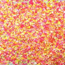 500Gram/lot Round Neon Glitter Yellow Pink White colors Shiny Metallic Nail Art Resin Slime Decoden Supplies 1mm2mm3mm YMP-22