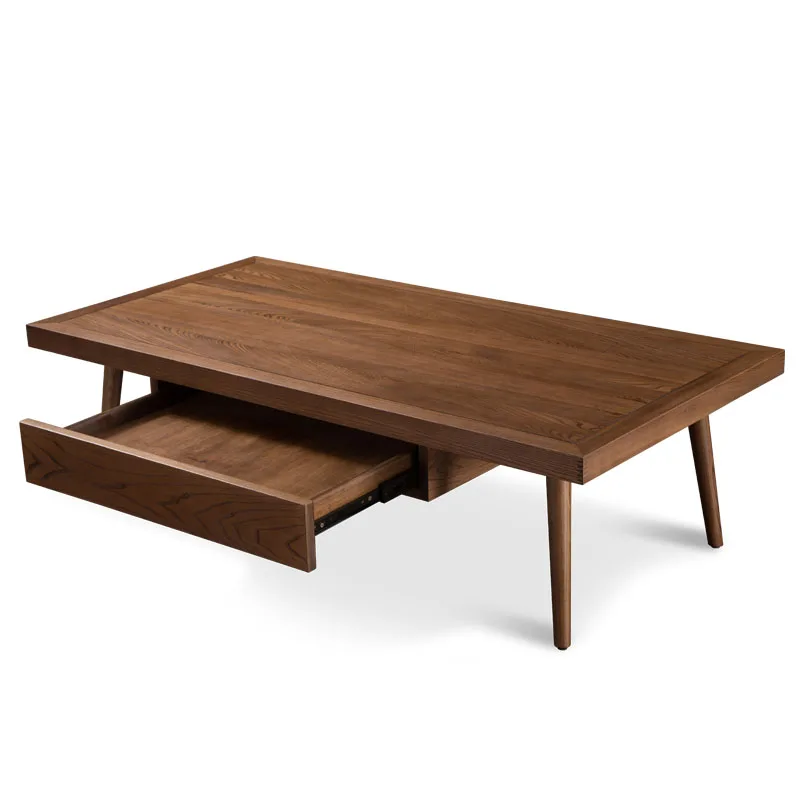 

Li ash solid wood coffee table minimalist living room square a few can be customized teasideend
