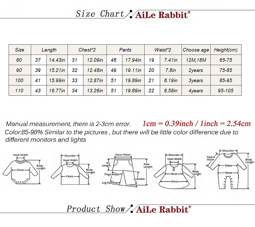 AiLe Rabbit/ комплект детской одежды для мальчиков и девочек, весенне-осенний топ с длинными рукавами и штаны комплект из 2 предметов, декоративные карманы, 3 цвета