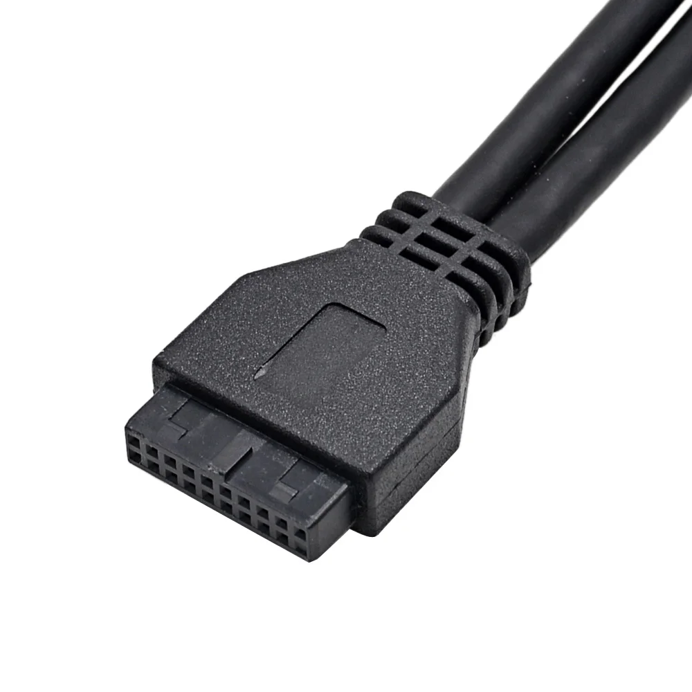 CHIPAL 19 + 1 20 Pin 2 порта USB 3 0 разветвитель концентратора USB3.0 Передняя панель кронштейн