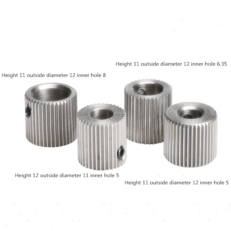 

3D printer accessories 40 teeth MK7/MK 8 stainless steel planetary reducer extruder feeder wheel extrusion wheel