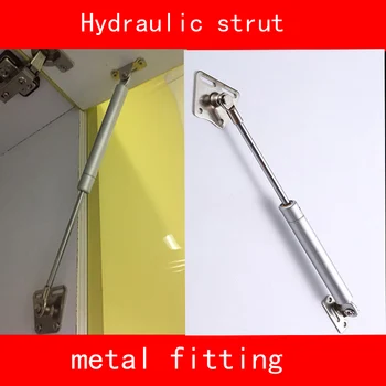 

100N Hydraulic strut metal joint not fade sliver for Kitchen Cabinet furniture