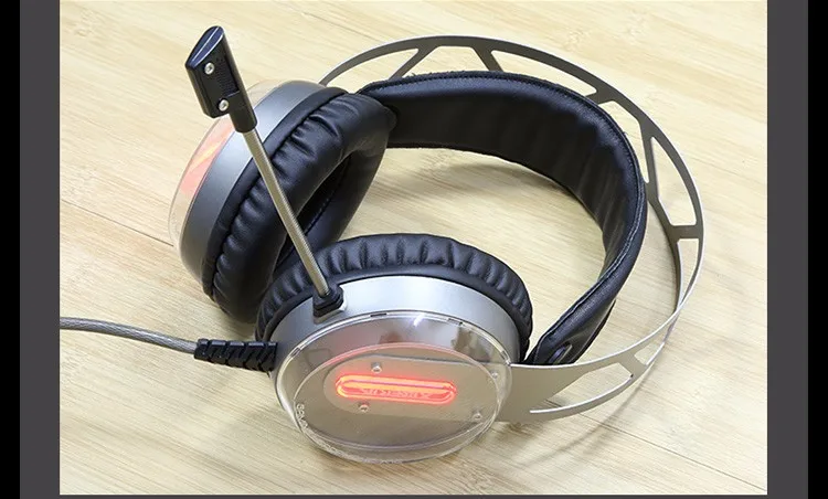 Xiberia X12 USB Gaming Headset Surround Sound Noise Canceling Luminous LED Light Over ear Headphones with Microphone for PC (9)