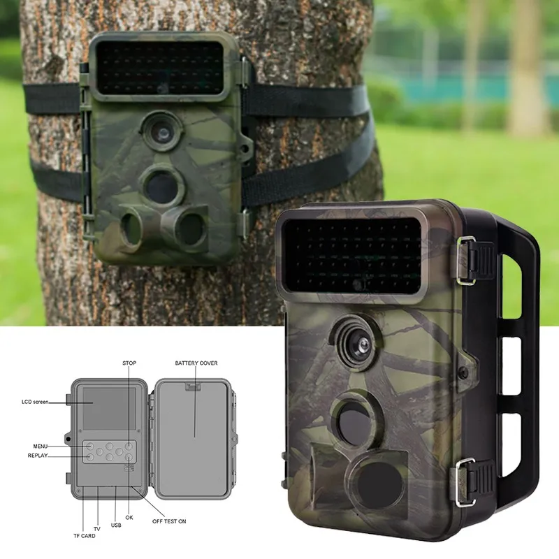 

Hunting Cameras Outdoor 1080P Non Flash Hunting Camera Infrared Anti Theft Video Camera Scouting Trail Wildlife IR PIR Camera