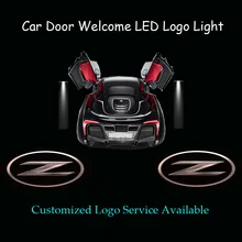 2x 3D твердый Z Логотип двери автомобиля Добро пожаловать Призрак Тень пятно светильник лазерный проектор светодиодный светильник для 350Z 370Z Fairlady Z Z33 Z34