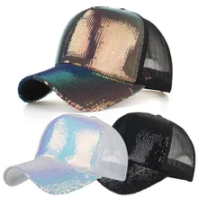 Популярные унисекс Открытый блестками теннисная Кепка классная бейсболка Регулируемый Лето Бейсбол кепки s для мужчин женщин 30AP29