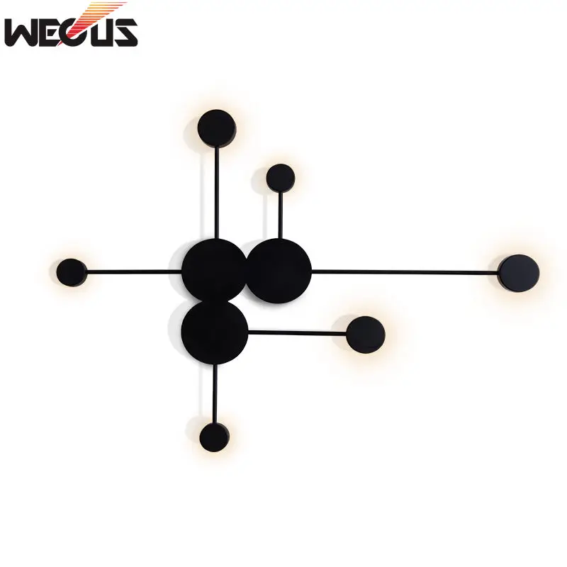  (WECUS) Postmodern wall lamp creative personality home living room video wall bedroom bedside Big D - 32929443212