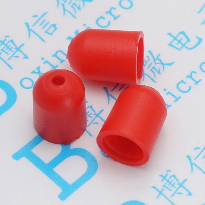 300pcs Red dust caps cap SMA connector coaxial insulating sleeve