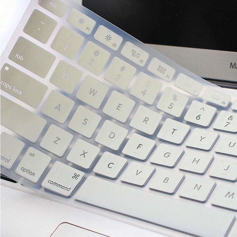 Для нового Macbook Air 13 клавиатура крышка чистый цвет защита для 2018 мягкая кожа
