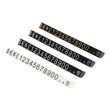 

Price Tag Jewelry Shop Display Pentagon Plastic Number Adjustable Accessories Stand Frame Combined Digital Clothing Mounting