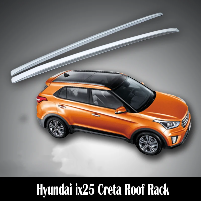 ل هيونداي ix25 Creta 2014-2019 حامل سقفي القضبان شريط حامل الحقائب القضبان أعلى رفوف السكك الحديدية صناديق سبائك الألومنيوم ل هيونداي ix25 Creta 2014-2019 حامل سقفي القضبان شريط حامل الحقائب القضبان أعلى رفوف السكك الحديدية صناديق سبائك الألومنيوم