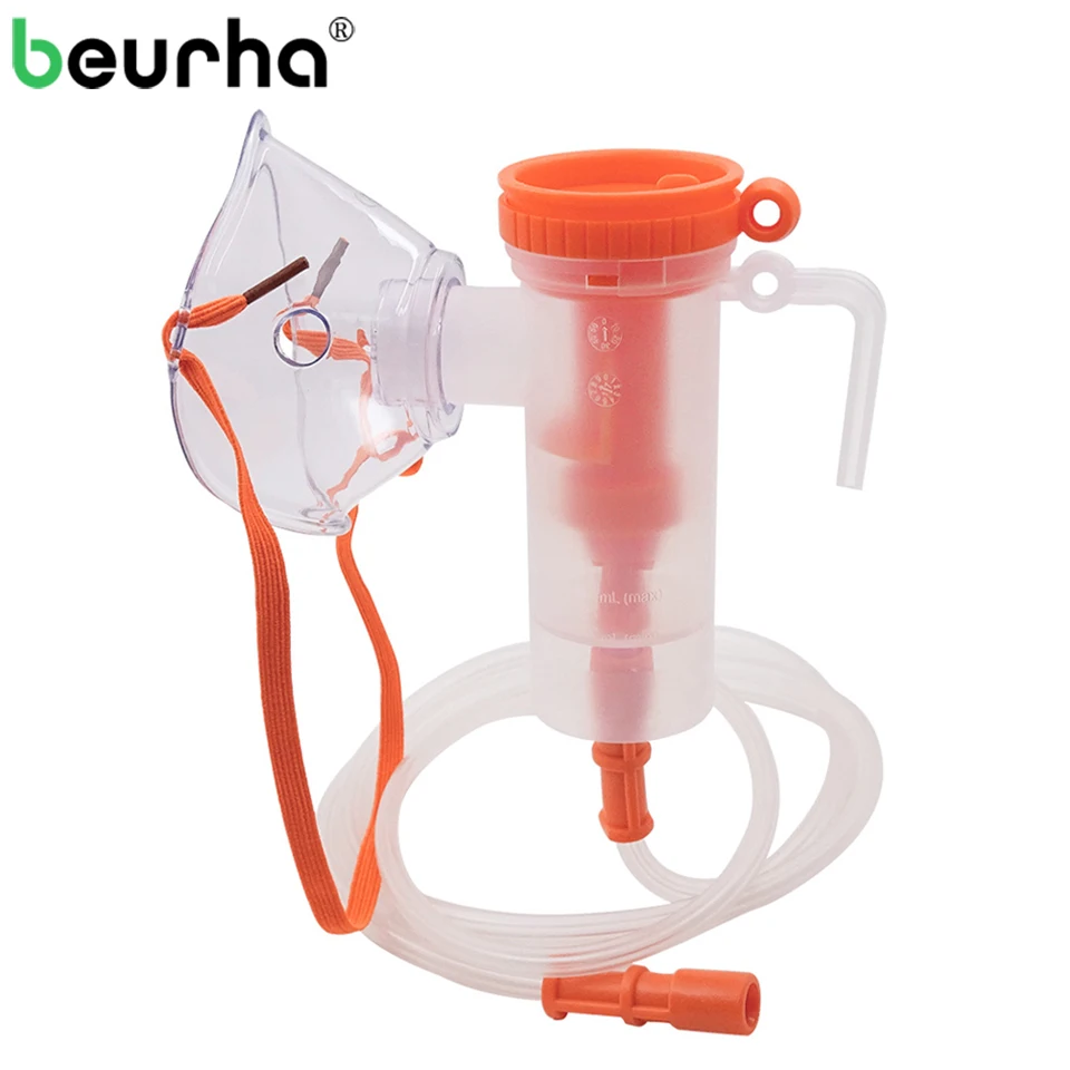 

8ML Compressor Nebulizer Cup Adult Children Inhaler Face Mask Adjustable Side-Spraying Atomization Cup Set Nebulizer Accessory