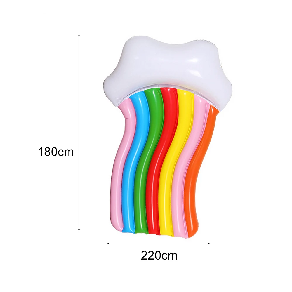 Надувная Радуга кресло для отдыха парящее облако плавающая кровать 180 см облако плавающий круг для плавания взрослые дети вода вечерние