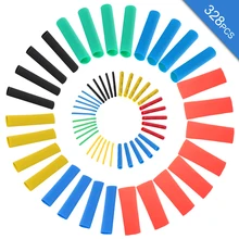 328 шт. 4 см 8 см красочные ловли карпа Rig термоусадочные трубки крюк хвостовик линия крышка такелаж материал 0,2/0,4/0,5/1 см