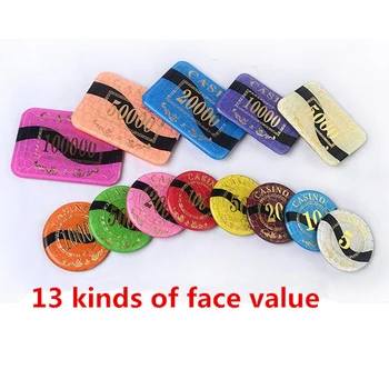 

Crystal Bargaining Chip Round Square Acrylic Chips Texas High-Grade Poker Chips