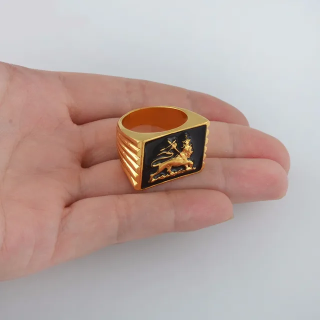 bague lion homme