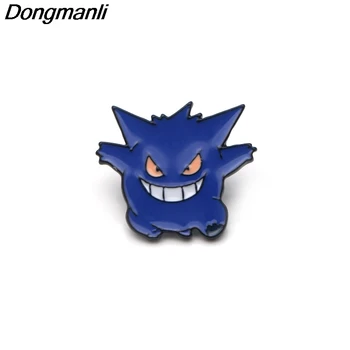 

P3281 Wholesale 20pcs/lot Cute Gengar Enamel Pin Brooches Cartoon Creative Metal Brooch Pins Denim Hat Badge Collar Jewelry