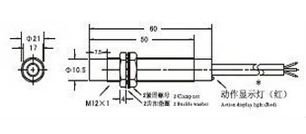 M12 три провода DC PNP № 5 мм дальнометрия емкостной Бесконтактный переключатель датчика-LJC12A3-5-Z/BY