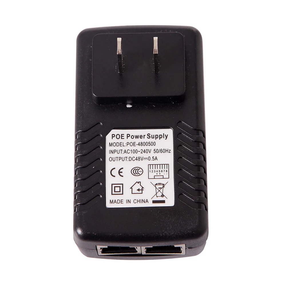Новый 48V 0.5A настенный штекер POE инжектор Ethernet адаптер IP телефон/блок питания для