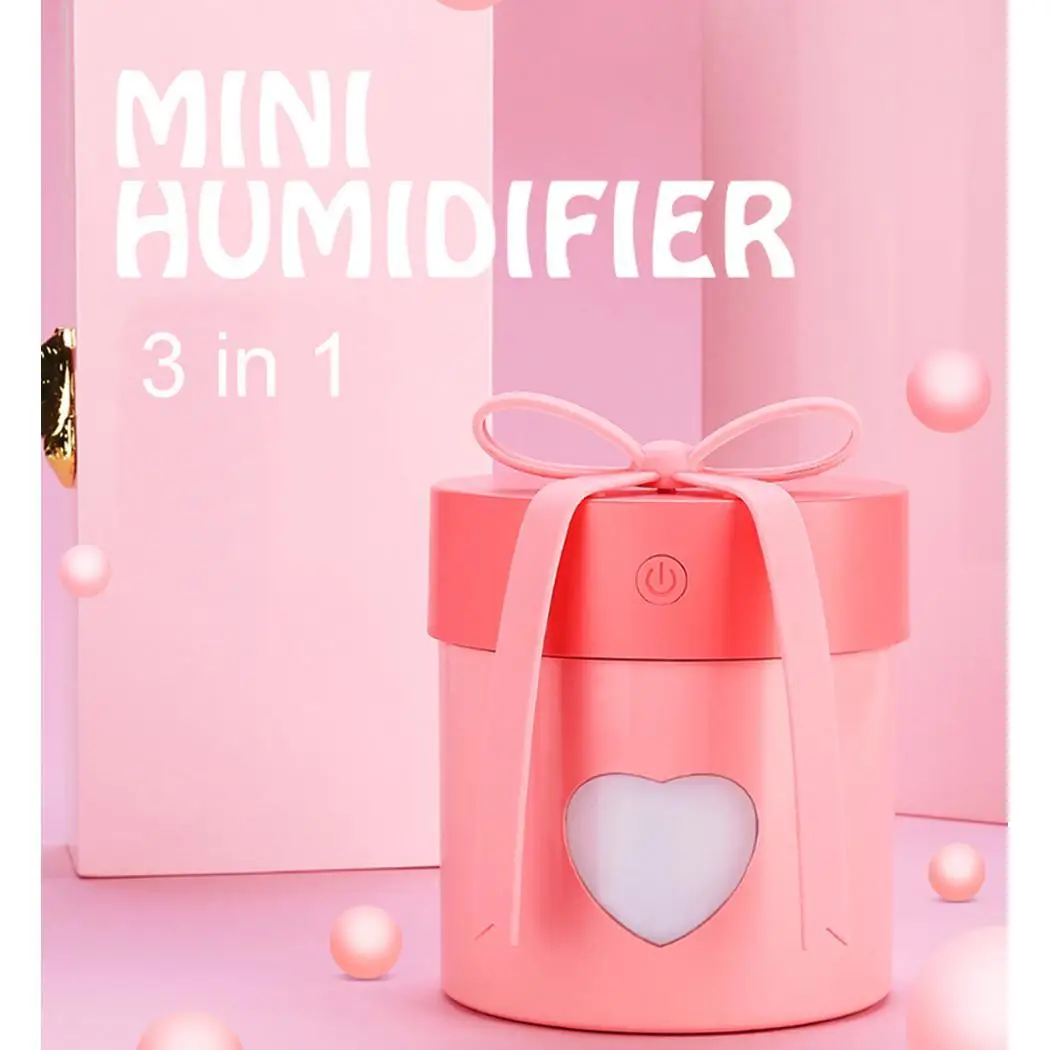

Professional 3 in 1 Aroma Diffuser Mini Air Purifier Aromatherapy Essential Oil Diffuser LED Night Light USB Fan Fogger
