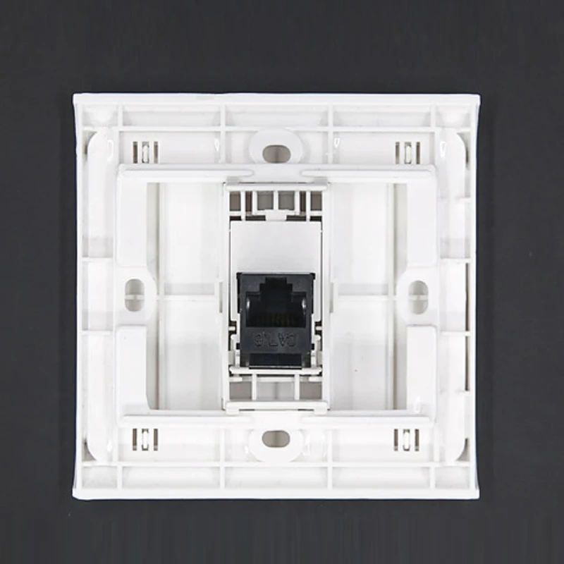 Black Color Female RJ45 Wall Panel pic 2