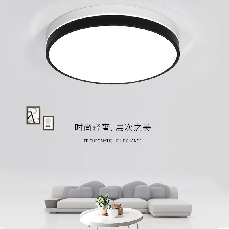 

Black White color Modern Led Ceiling Lights Creative for Living Room dimmable dome Lamp Fixture Dimmable Lustre fixtures