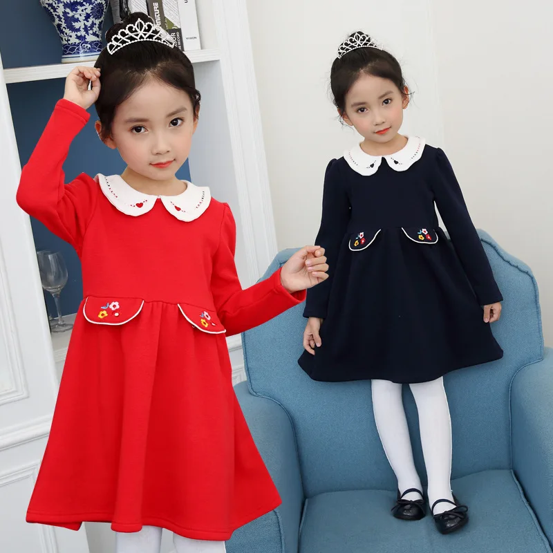 

Winter Toddler Baby Girls Dress Long Sleeves Kid Clothes Girls Birthday Party Dresses H405